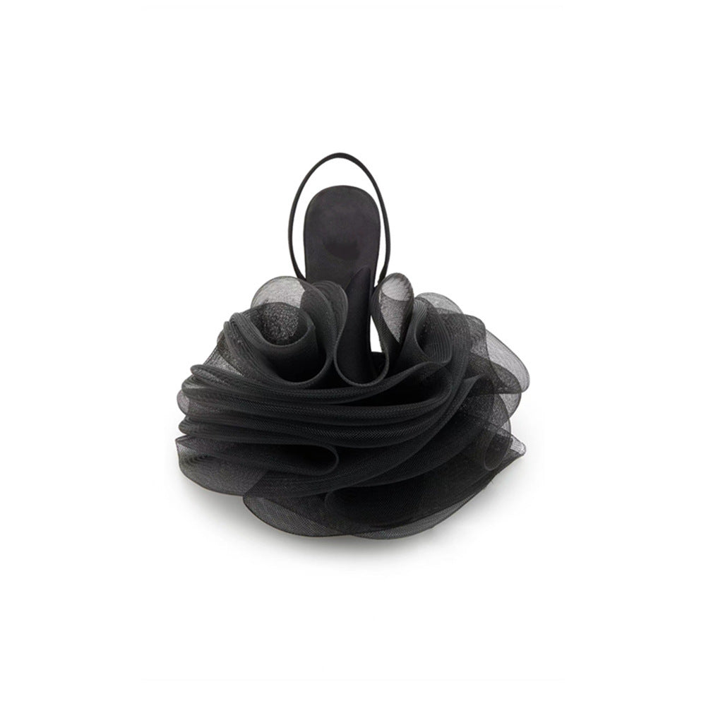 Mesh Badekugel Blume Knöchelriemen Stilettos High Heels