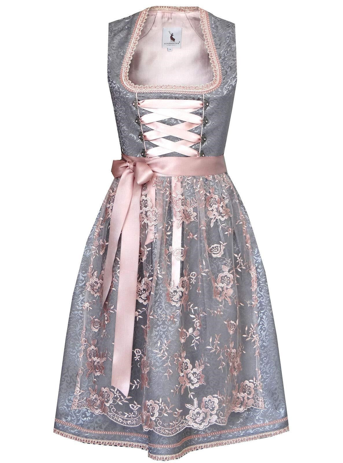 Oktoberfest Kleid mit Schnürung und Print – Liesl