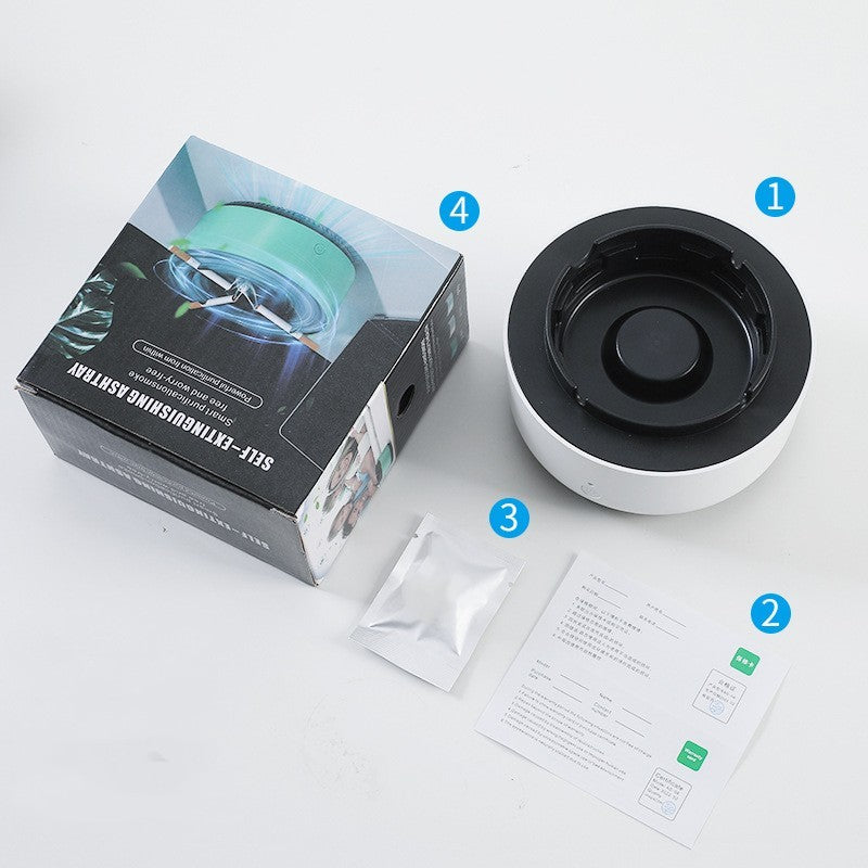 Rauchentfernung Luftreinigung Aschenbecher Anionenreinigung Praktischer automatischer Luftreiniger Aschenbecher Tragbare Gadgets für Autoaschenbecher