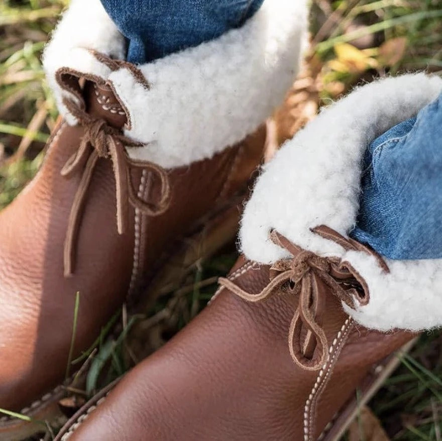 Damen Schneestiefel Damen Winter Pelz Plüsch Schnürstiefel