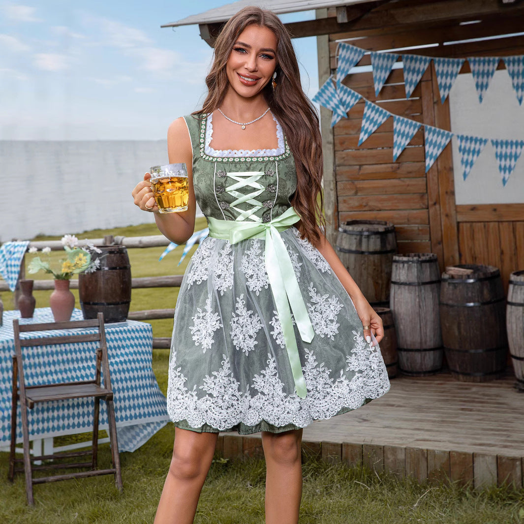 Fashion Personalized Beer Festival Women's Lace Dress