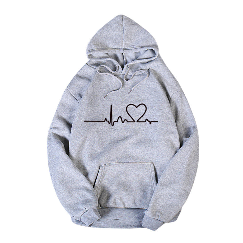 Lässiger Fleece-Hoodie in Übergröße, modischer Sport-Hoodie für Damen