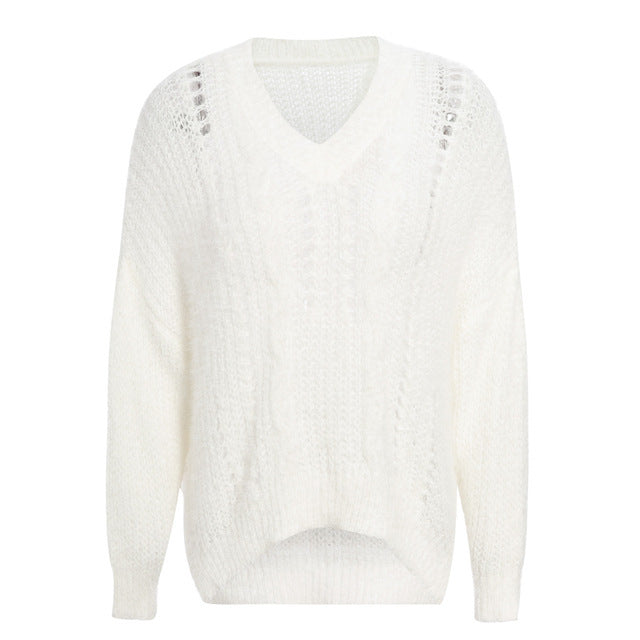 Hohlpullover Pullover Strickpullover