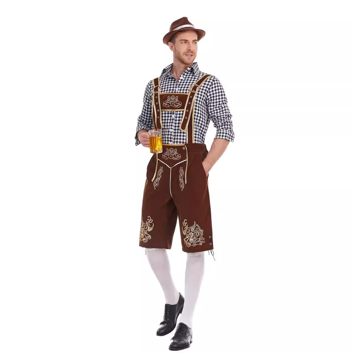 Fashion Personalized Beer Festival Men's Overalls Suit