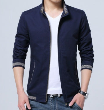 Herren Übergangsjacke aus reiner Baumwolle – Freizeitjacke für Frühling & Herbst
