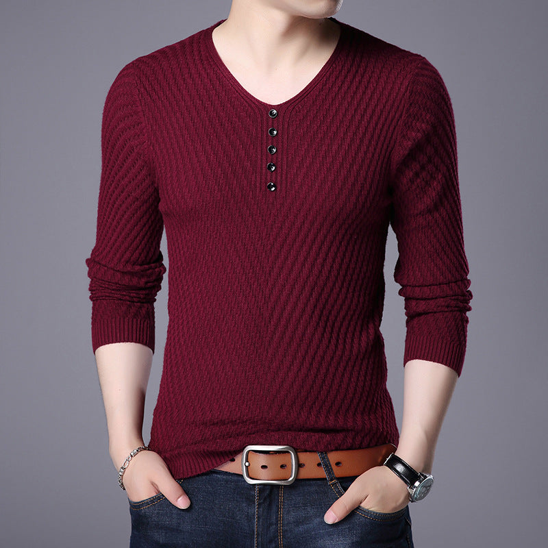 Trendy Spring And Autumn Casual V-neck Top