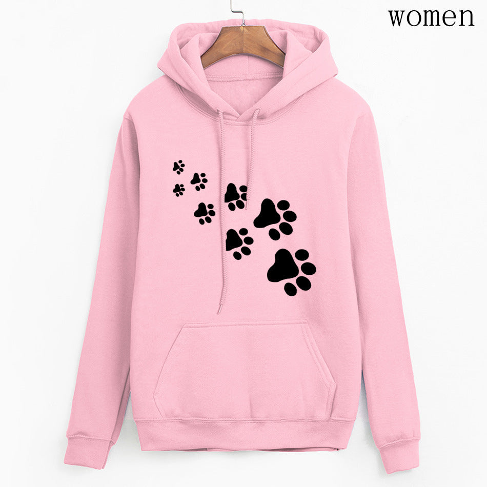 Kawaii Katzenpfoten Print Damen Hoodie