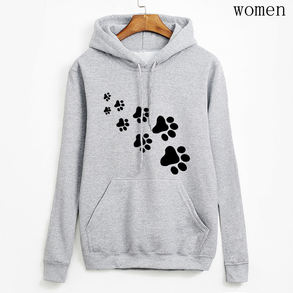 Kawaii Katzenpfoten Print Damen Hoodie