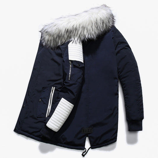 Winterjacke Männer Verdicken Warme Parkas Männer Casual Lange Outwear