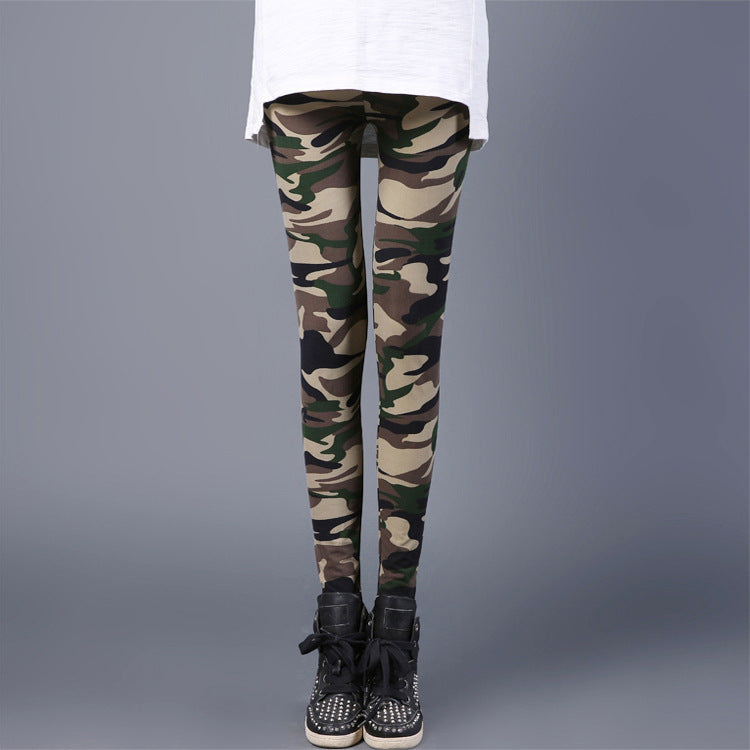 Leggings mit Camouflage-Print