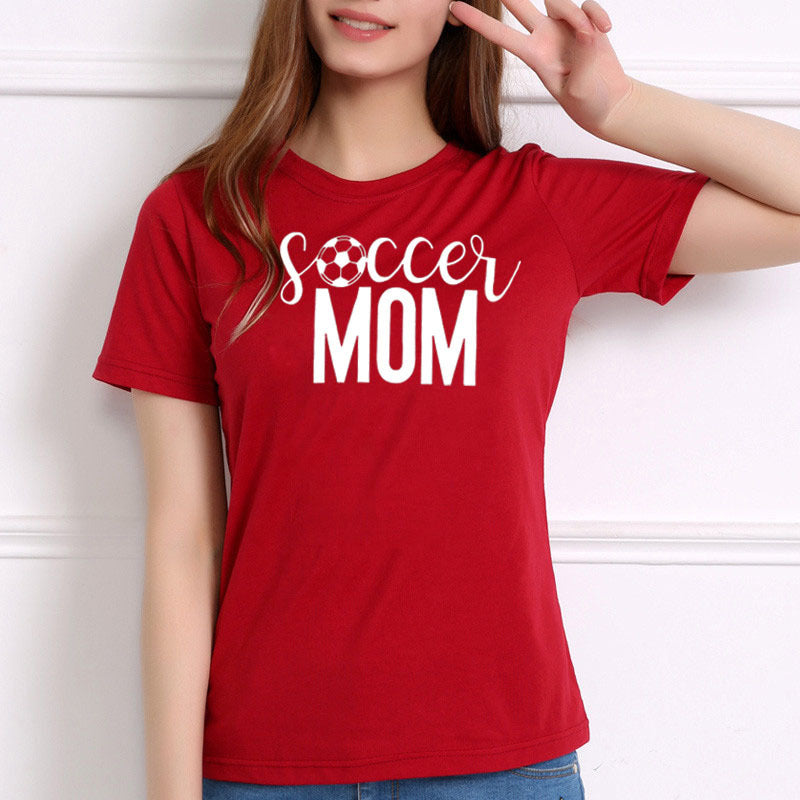 Soccer Mom T-Shirt Damen Fußball Fußball Print Spieltag Sport T-Shirt