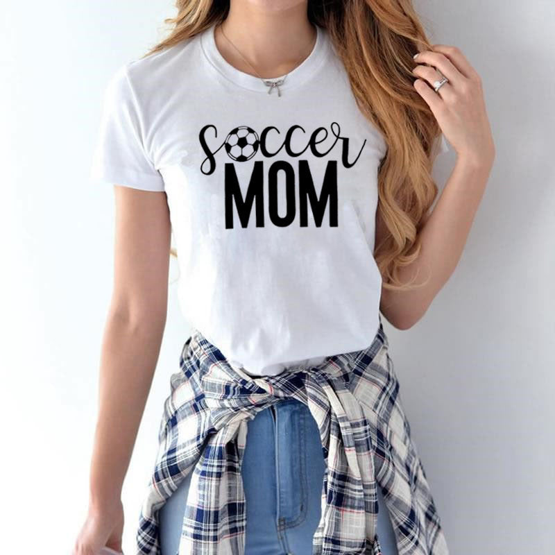 Soccer Mom T-Shirt Damen Fußball Fußball Print Spieltag Sport T-Shirt