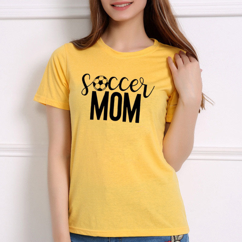 Soccer Mom T-Shirt Damen Fußball Fußball Print Spieltag Sport T-Shirt