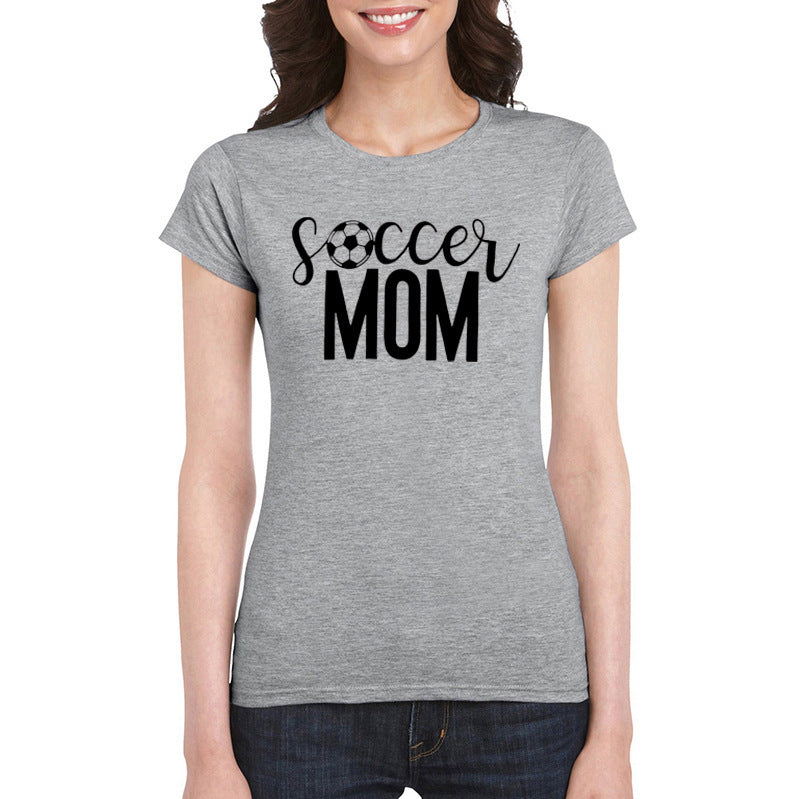 Soccer Mom T-Shirt Damen Fußball Fußball Print Spieltag Sport T-Shirt