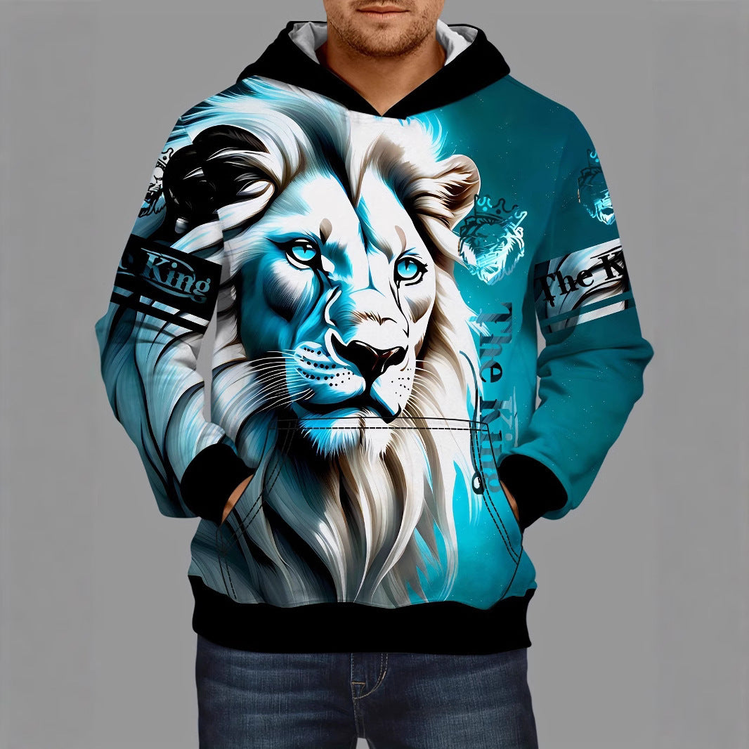 Vikings 3D Hoodie Herren – Lässiges Sweatshirt mit Kapuze für Frühling & Herbst