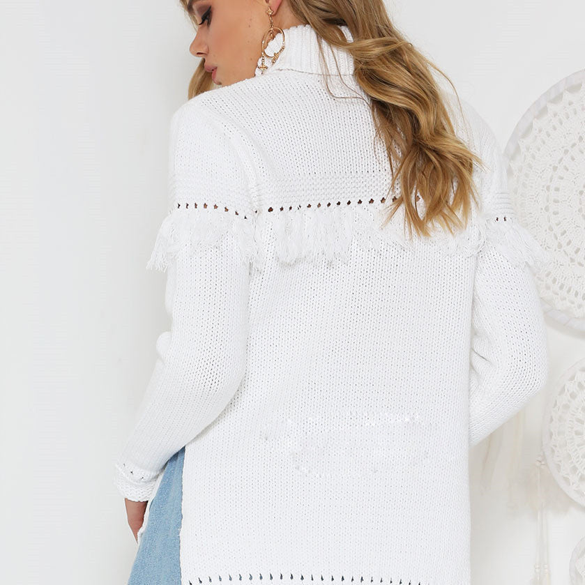 Damen Pullover Rollkragenpullover