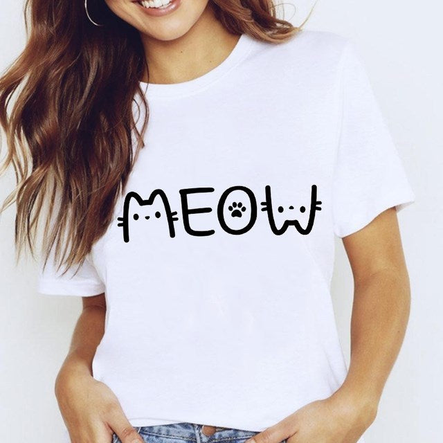 T-shirt Shirt Harajuku T-Shirts Für Frauen Tops Weißen Stern