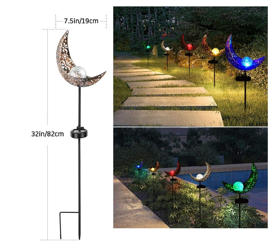 LED Solar Flammenlicht Metall LED Gartenlicht Flammeneffekt Lampe Wasserdichte Außenleuchten Landschaftslichter Solar Dekolicht