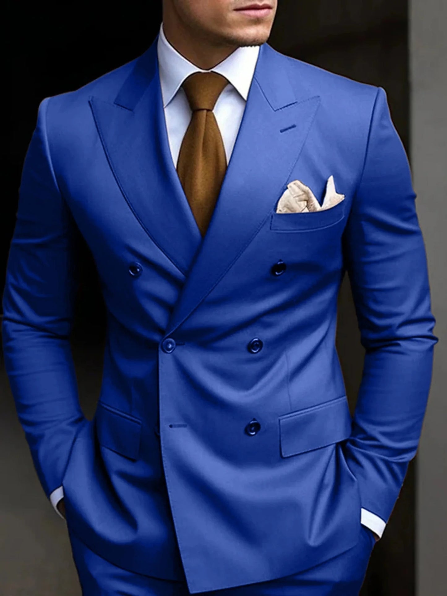 Herrenanzug Zweiteilig – Business-Stil mit schmalem Schnitt