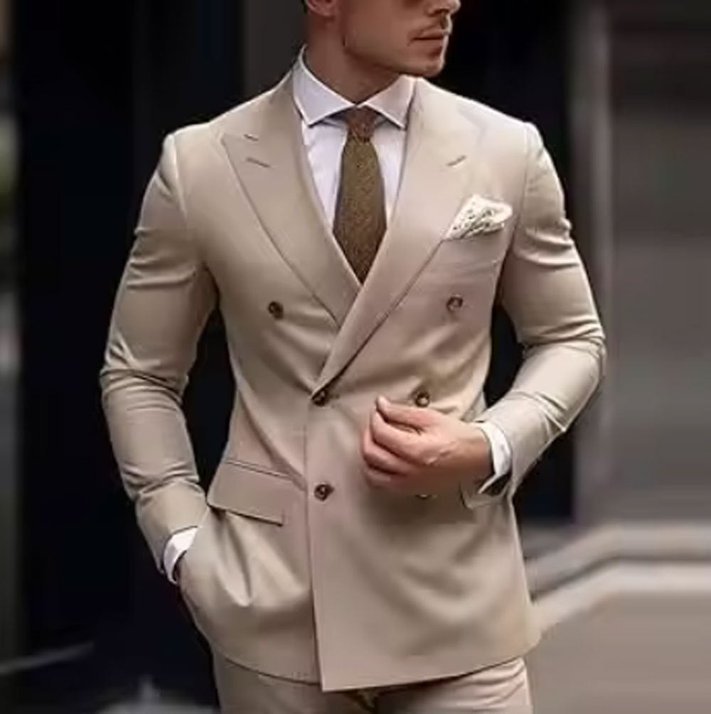 Herrenanzug Zweiteilig – Business-Stil mit schmalem Schnitt