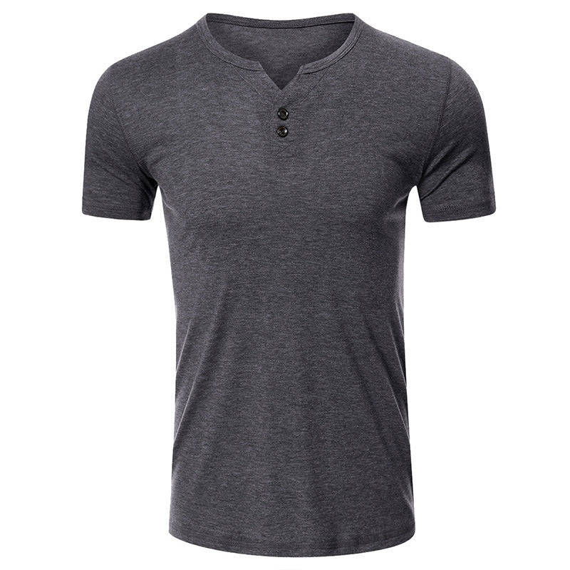 Herren Baumwoll-T-Shirt – Lockerer Schnitt, Kurzarm, Rundhals