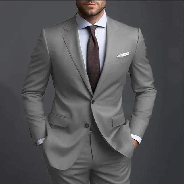 Herrenanzug Zweiteilig – Slim Fit Business Casual Anzug für Alltag & Anlass