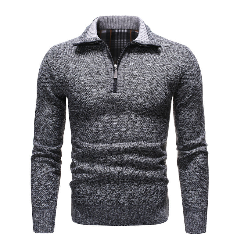 Herren Pullover mit Reverskragen – Figurbetonte Passform