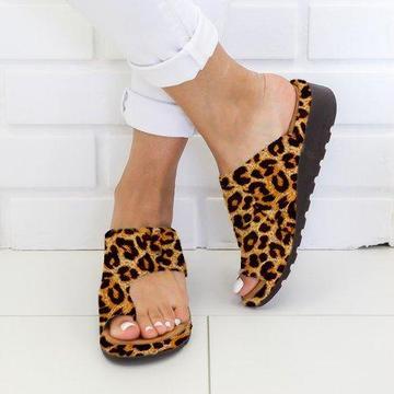 Damen Hausschuhe Flache Sohle Lässige Weiche Big Toe Fuß Sandale