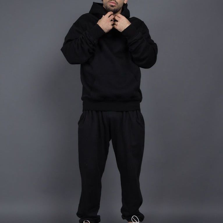 Herren Freizeitanzug – Kapuzenpullover & Jogginghose aus Baumwolle