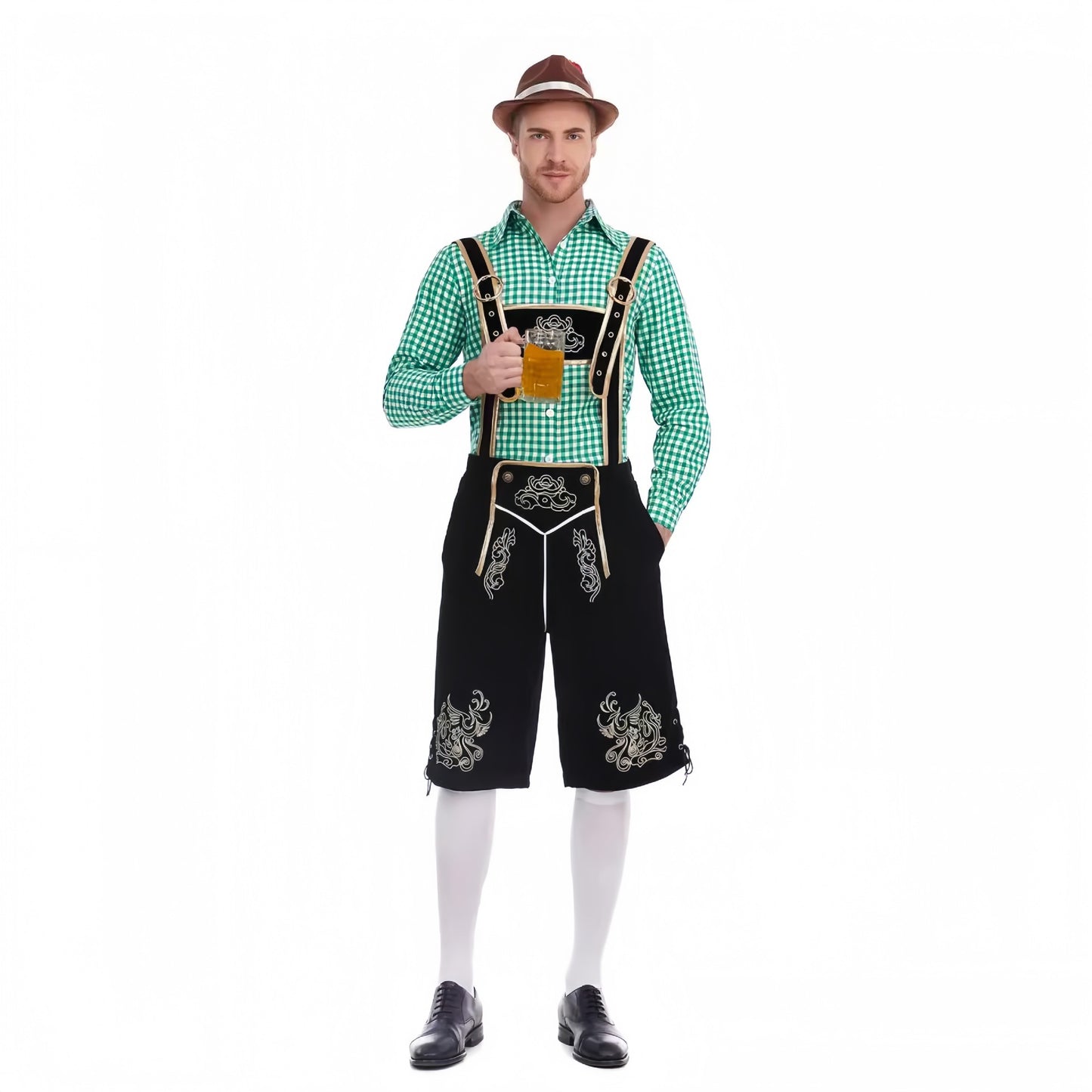 Fashion Personalized Beer Festival Men's Overalls Suit