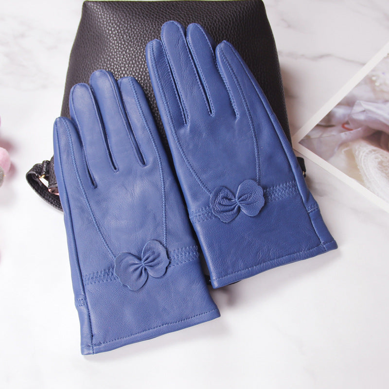 Schmetterlingshandschuhe im koreanischen Stil mit geteilten Fingern für Damen