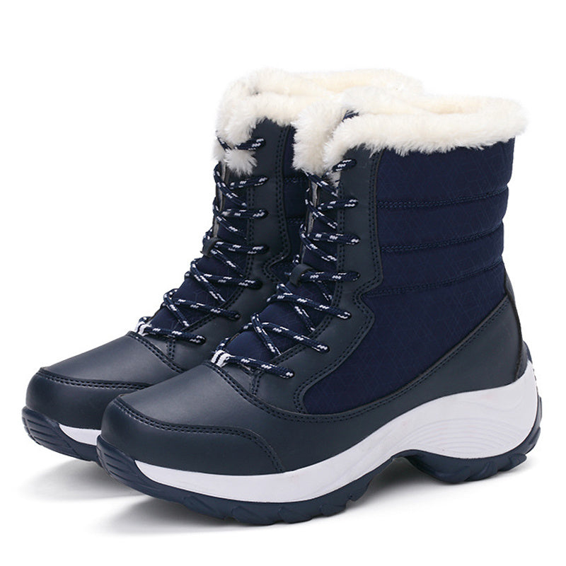Schneestiefel Plüsch Warme Stiefeletten Für Damen Winterschuhe