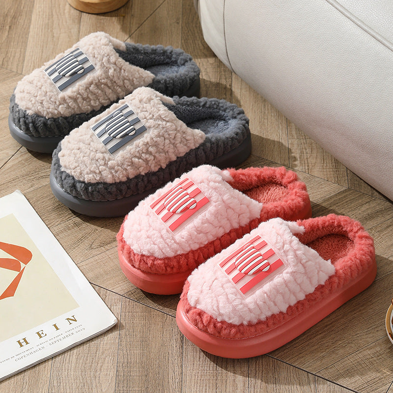 Neue farblich passende Lammhausschuhe für drinnen und draußen, rutschfeste Boden-Schlafzimmer-Hausschuhe, warme Winterschuhe für Damen und Herren