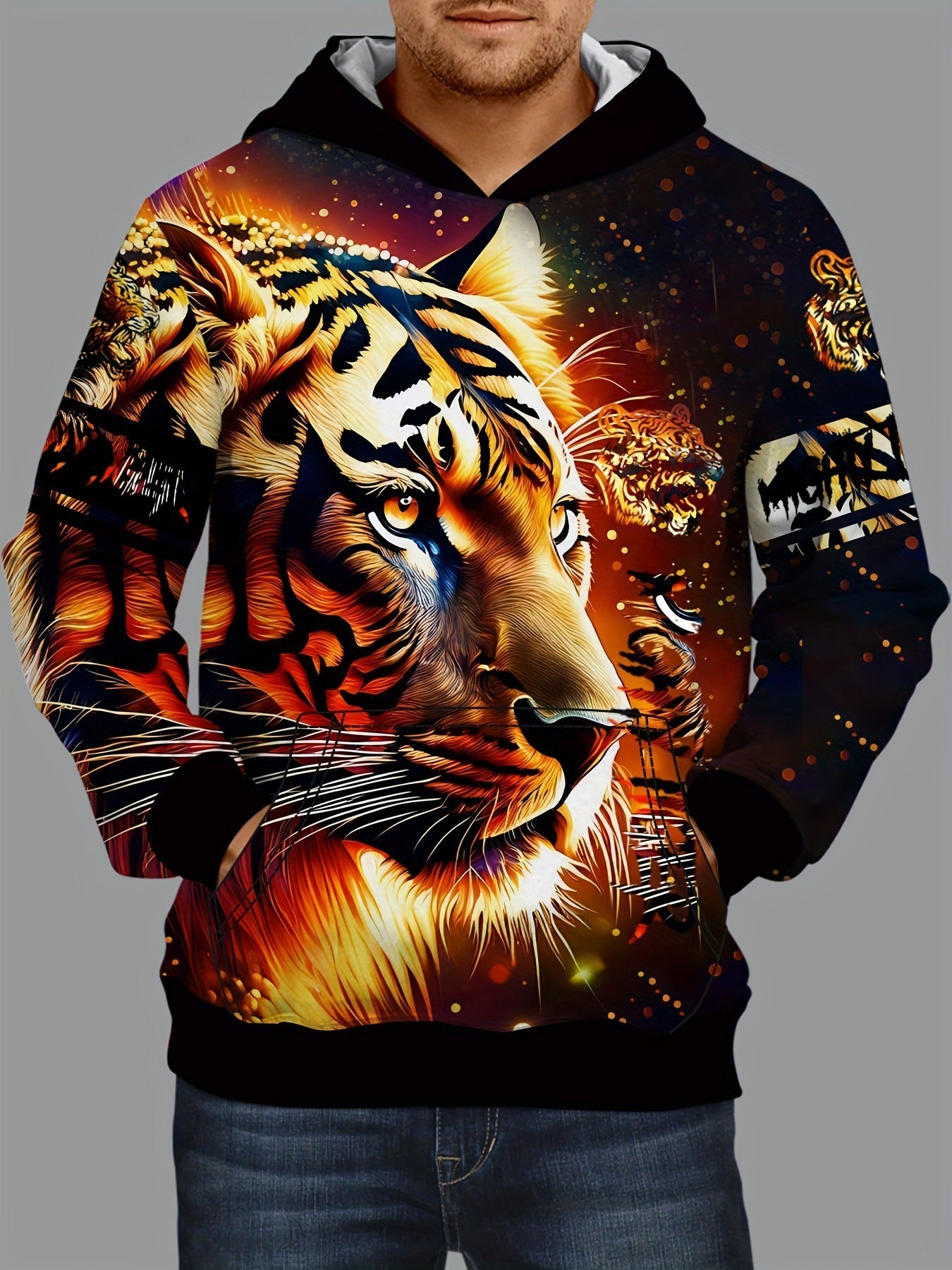 Vikings 3D Hoodie Herren – Lässiges Sweatshirt mit Kapuze für Frühling & Herbst