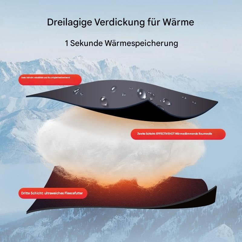Snowboardhandschuhe für Damen, winddicht und kältebeständig, Touchscreen, mit Fleece gefüttert, verdickt