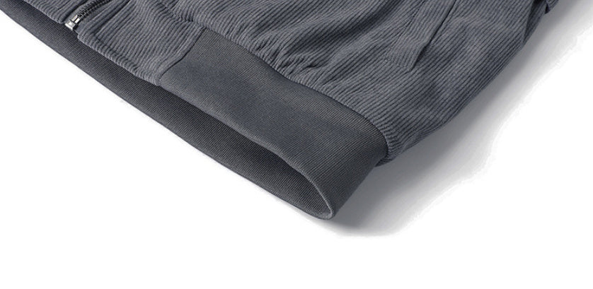 Locker geschnittene Herren-Steppjacke mit Baumwollfutter