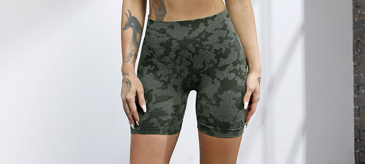 Sport-BH Hüftheben Fitness Shorts Grenzüberschreitender Sportanzug Nahtloser Yoga-Anzug Damen