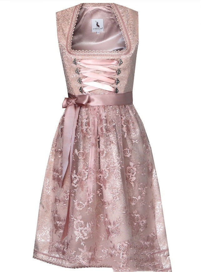 Oktoberfest Kleid mit Schnürung und Print – Liesl