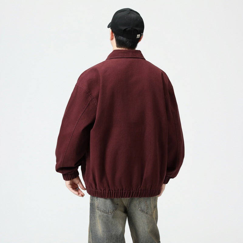 Herren Herbst Arbeitsjacke im lockeren Schnitt