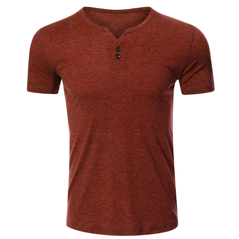 Herren Baumwoll-T-Shirt – Lockerer Schnitt, Kurzarm, Rundhals