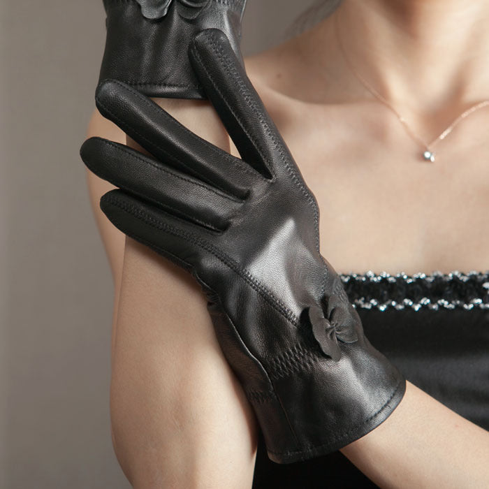 Schmetterlingshandschuhe im koreanischen Stil mit geteilten Fingern für Damen