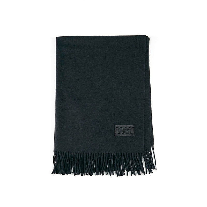 Unifarbener Fransenschal – Hautfreundlich & Warm, 181x73 cm