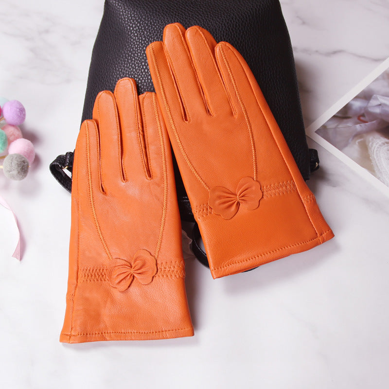 Schmetterlingshandschuhe im koreanischen Stil mit geteilten Fingern für Damen