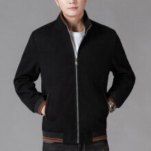 Herren Wollfleece-Jacke – Sportlicher Herbstmantel mit Taschen