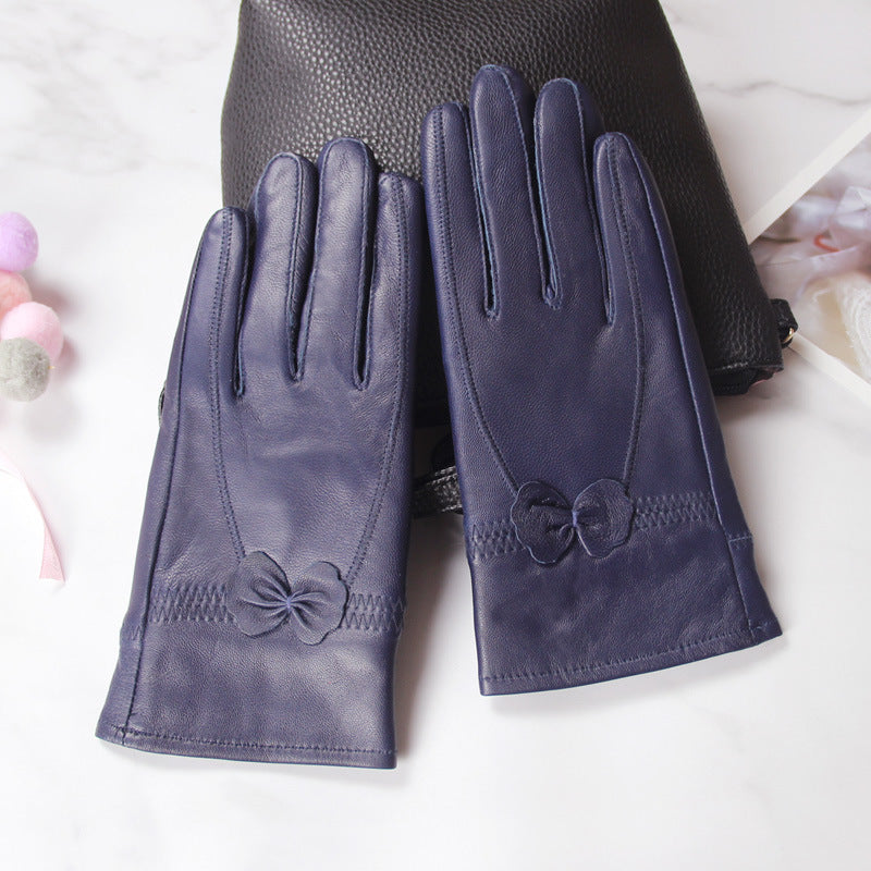 Schmetterlingshandschuhe im koreanischen Stil mit geteilten Fingern für Damen
