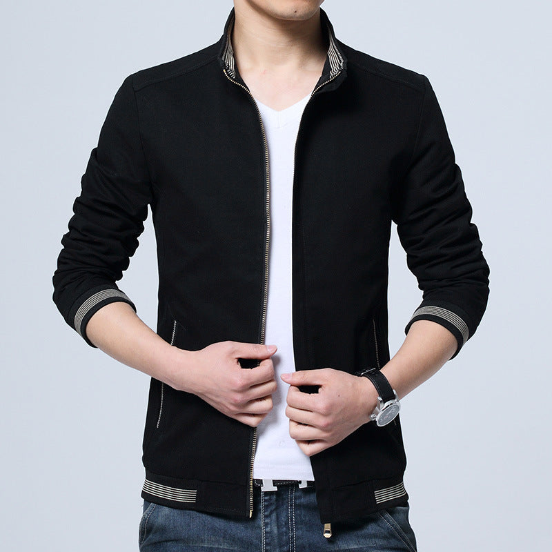 Herren Übergangsjacke aus reiner Baumwolle – Freizeitjacke für Frühling & Herbst