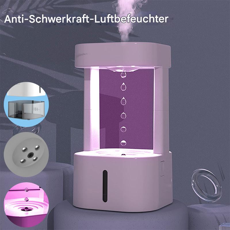 Kreativer Anti-Schwerkraft-Wassertropfen-Luftbefeuchter, Klimaanlage, Nebelspray, leises Schlafzimmerbüro für den Haushalt mit 580 ml Wassertank