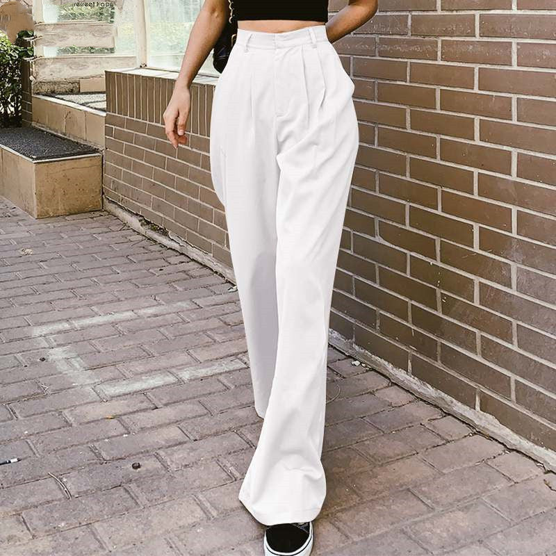 Frauen Breite Bein Hosen Lange Pantalon Weibliche