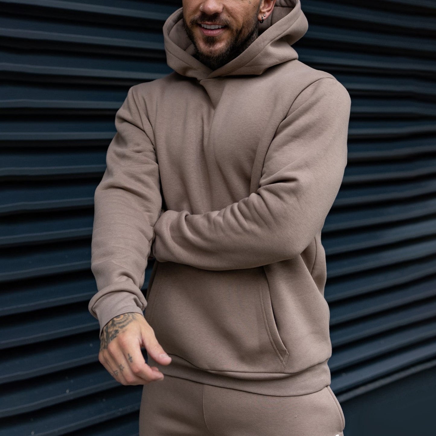 Korean Style Oversize Herren Pullover – Bedrucktes Langarmshirt im Loose Fit