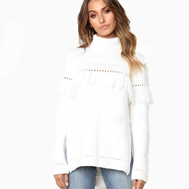 Damen Pullover Rollkragenpullover